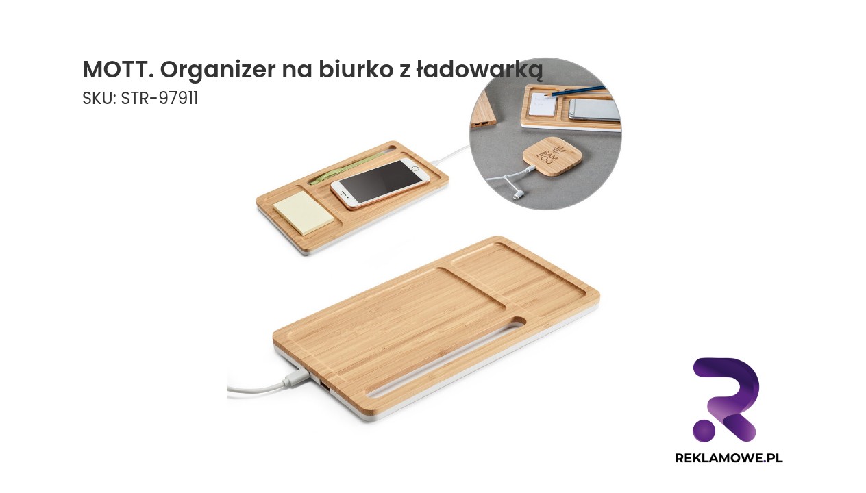 MOTT Organizer na biurko z ładowarką