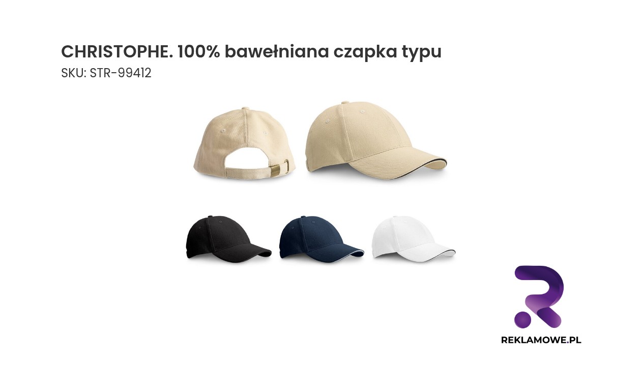 CHRISTOPHE - 100% bawełniana czapka typu