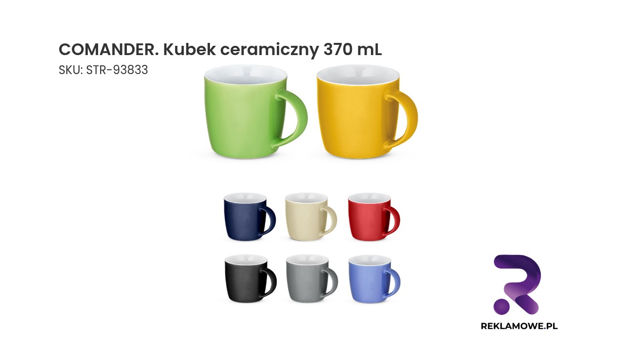 COMANDER. Kubek ceramiczny 370 mL COMANDER kubek ceramiczny 370 mL