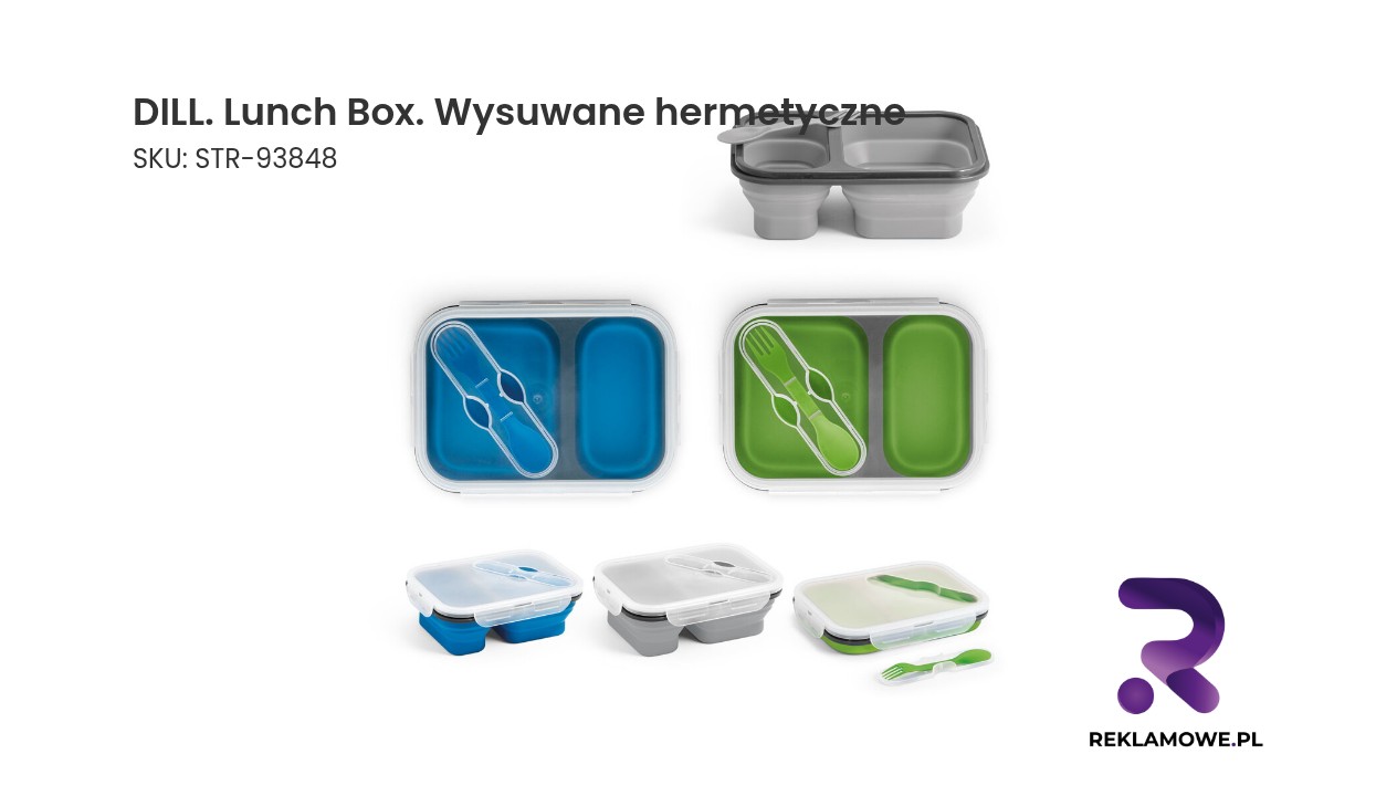 DILL Lunch Box wysuwane hermetyczne - szczelny pojemnik na lunch