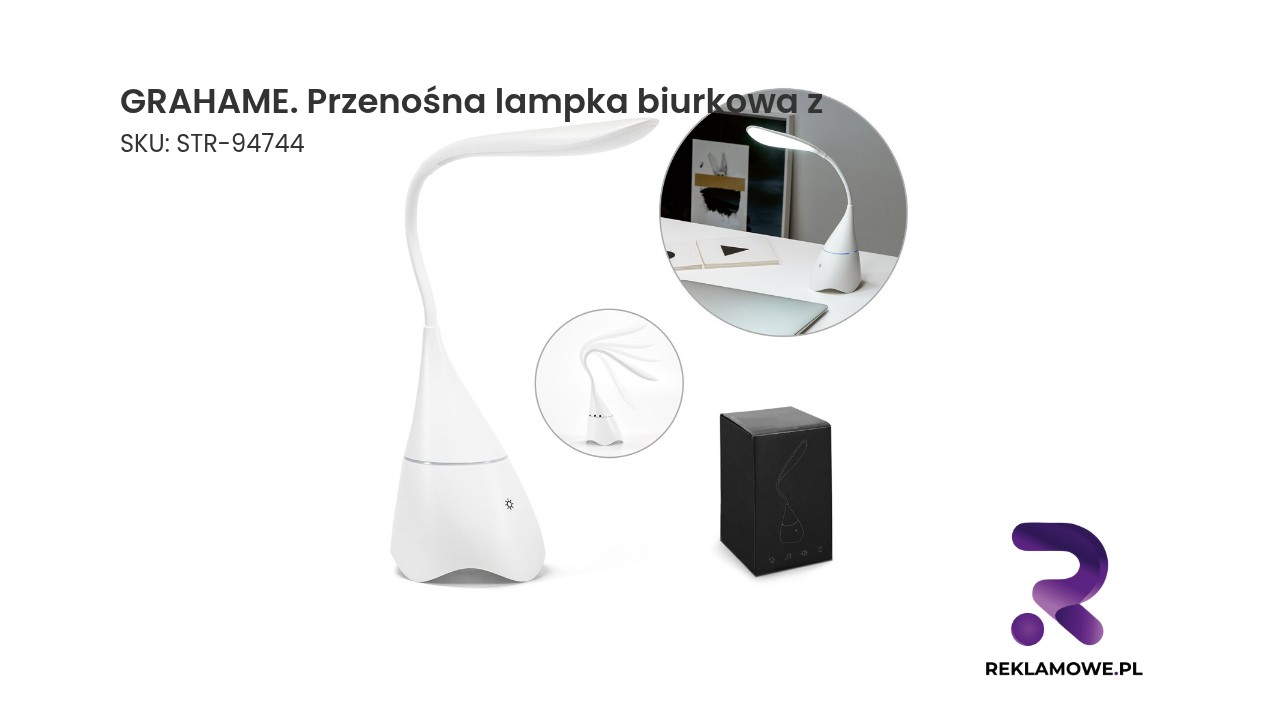 GRAHAME przenośna lampka biurkowa z – nowoczesna lampka na biurko